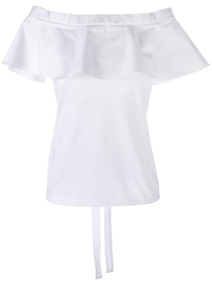 No21 Off-the-shoulder Top, Women's, Size: 42, White, Cotton
