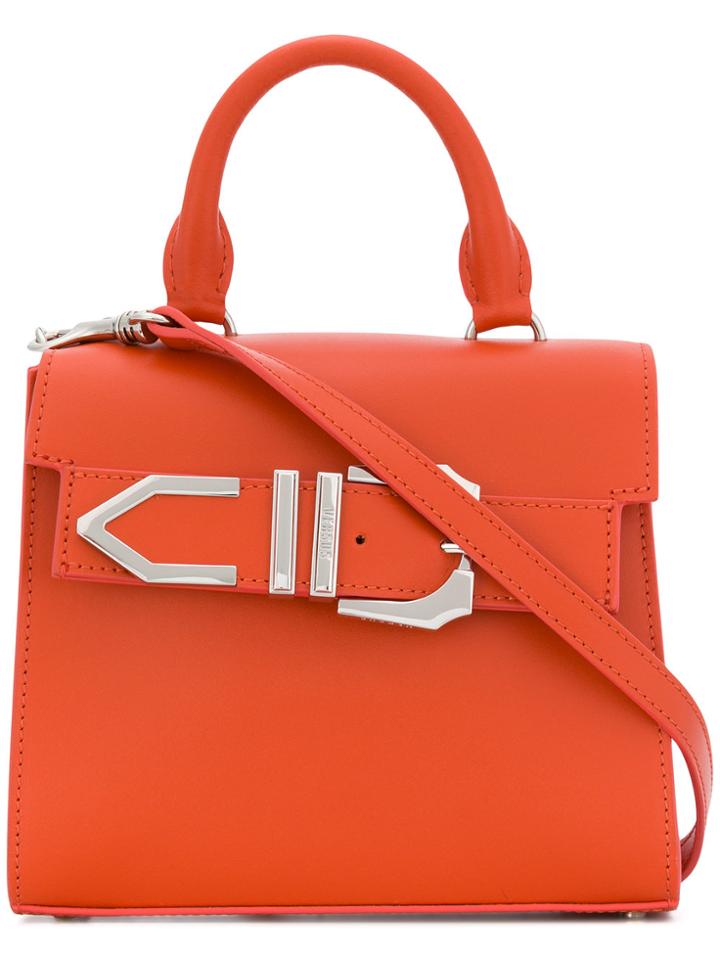 Versus Iconic Buckle Tote - Yellow & Orange