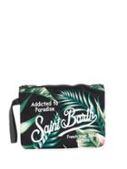 Mc2 Saint Barth Parisienne Paradise Print Clutch - Black