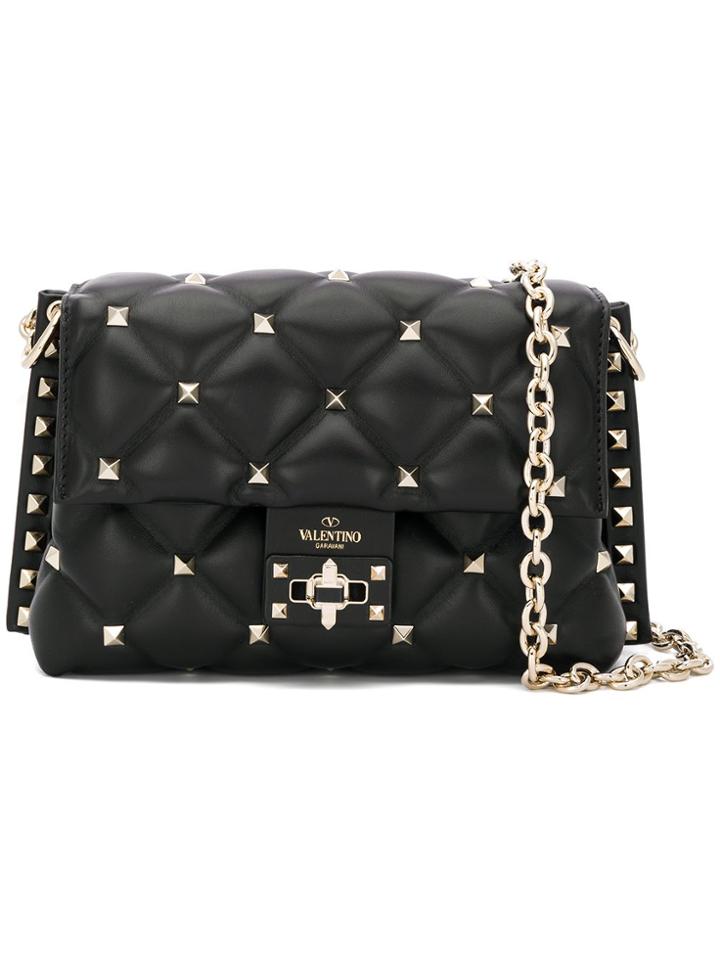 Valentino Medium Valentino Garavani Candystud Shoulder Bag - Black
