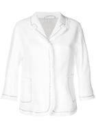 's Max Mara Frayed Edges Jacket - White