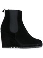 Castañer Wedge Heel Chelsea Boots - Black