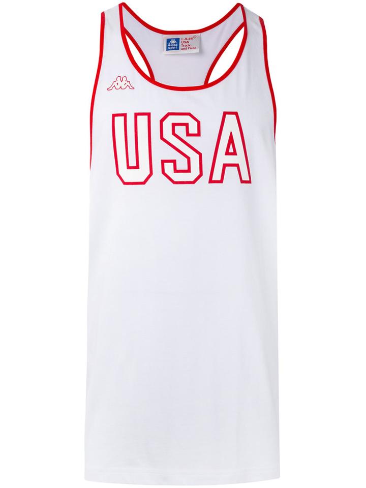 Kappa - Basketball Vest - Men - Cotton - M, White, Cotton