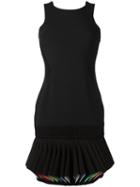 Capucci Pleated Hem Dress, Women's, Size: 44, Black, Viscose/acetate/spandex/elastane/silk