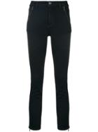 Cambio Zip Pocket Skinny Trousers - Blue