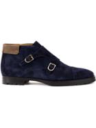 Edhen Milano Monk Shoe Boots - Blue