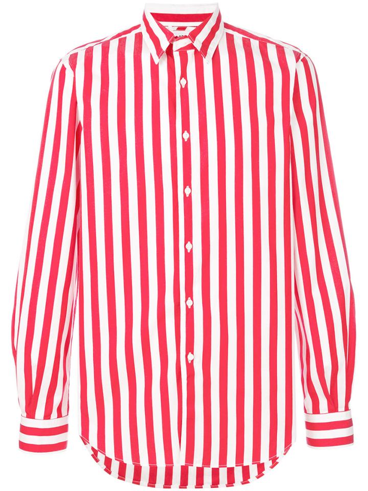 Aspesi Wide Striped Shirt - Red