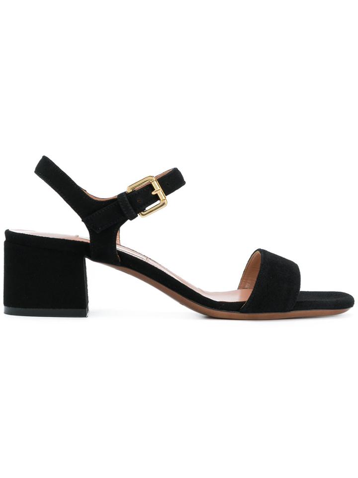 L'autre Chose Ankle Strap Sandals - Black