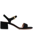 L'autre Chose Ankle Strap Sandals - Black