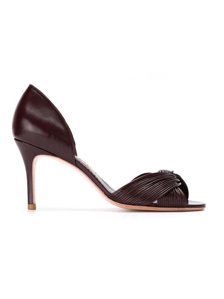 Sarah Chofakian Leather Pumps - Brown