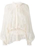Ann Demeulemeester Sheer Felice Bouse - White