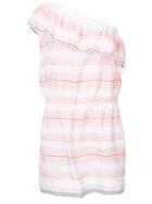 Lemlem Tereza One Shoulder Dress - Pink & Purple