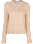 Blugirl Cut Out Knit Sweater - Nude & Neutrals