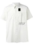 Raf Simons X Fred Perry Logo Check Short-sleeve Shirt - White