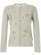 Junya Watanabe Comme Des Garçons Pre-owned Distressed Fitted Cardigan