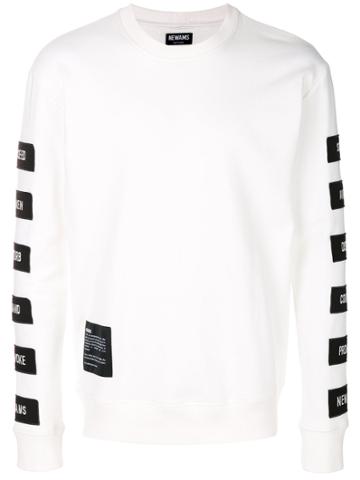 Newams Multi Patch Sweatshirt - White