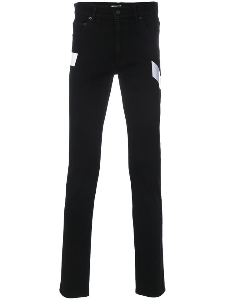 Kenzo Skinny Jeans With Side Stripe - Black