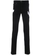 Kenzo Skinny Jeans With Side Stripe - Black