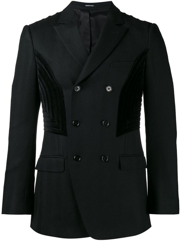 Alexander Mcqueen Double Breasted Blazer, Men's, Size: 50, Black, Virgin Wool/cotton/viscose