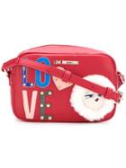 Love Moschino Embellished Logo Crossbody Bag - Red