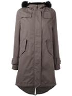 Herno Parka Coat, Women's, Size: 38, Brown, Cotton/polyamide/polyester/acetate
