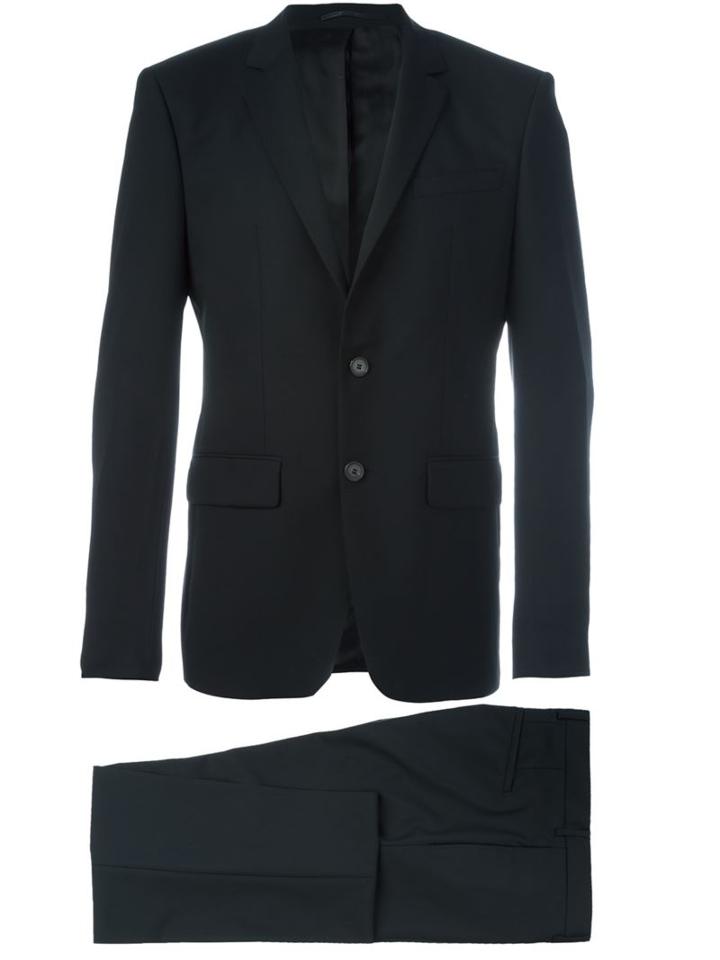Givenchy Two Piece Suit, Men's, Size: 52, Black, Cupro/wool
