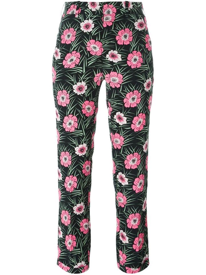 Marni Floral Print High Waist Trousers