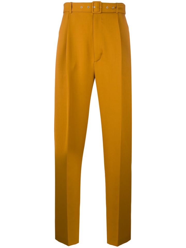 Cmmn Swdn - Ranger Trousers - Men - Wool - 50, Yellow/orange, Wool