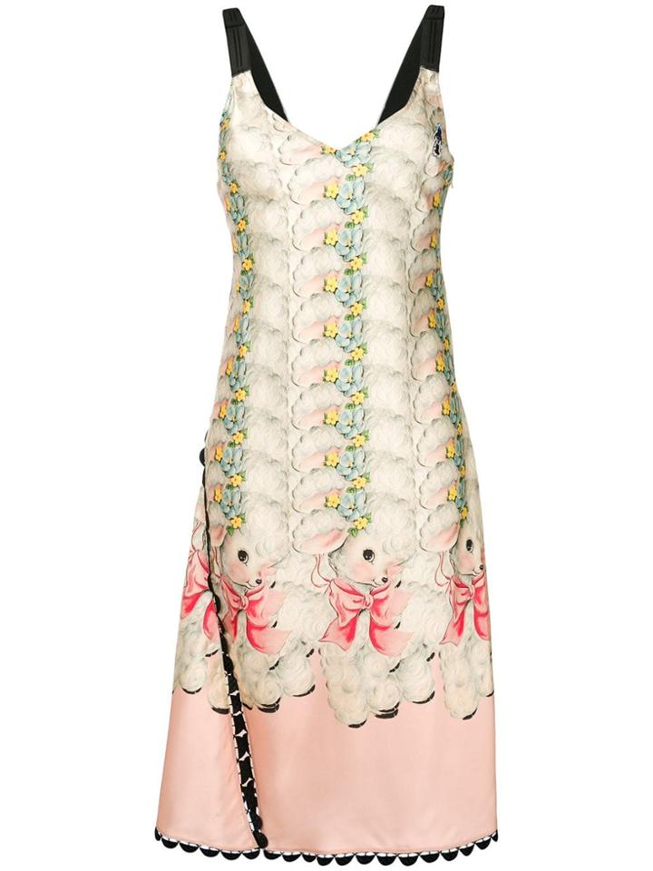 Marco De Vincenzo Sheep Print Dress - Pink