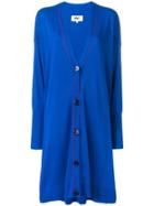 Mm6 Maison Margiela Plissé Coat - Blue