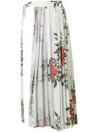 Act N&deg;1 Floral Print Pleated Skirt - Green