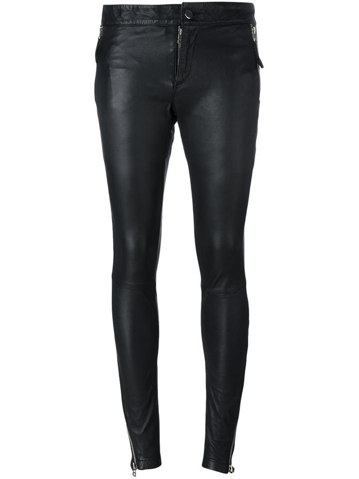 Barbara I Gongini Zip Detail Skinny Trousers