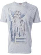 Etro Wolf Print T-shirt, Men's, Size: Large, Grey, Cotton