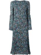 Vivetta Floral Print Dress, Women's, Size: 42, Black, Viscose/acetate/polyester