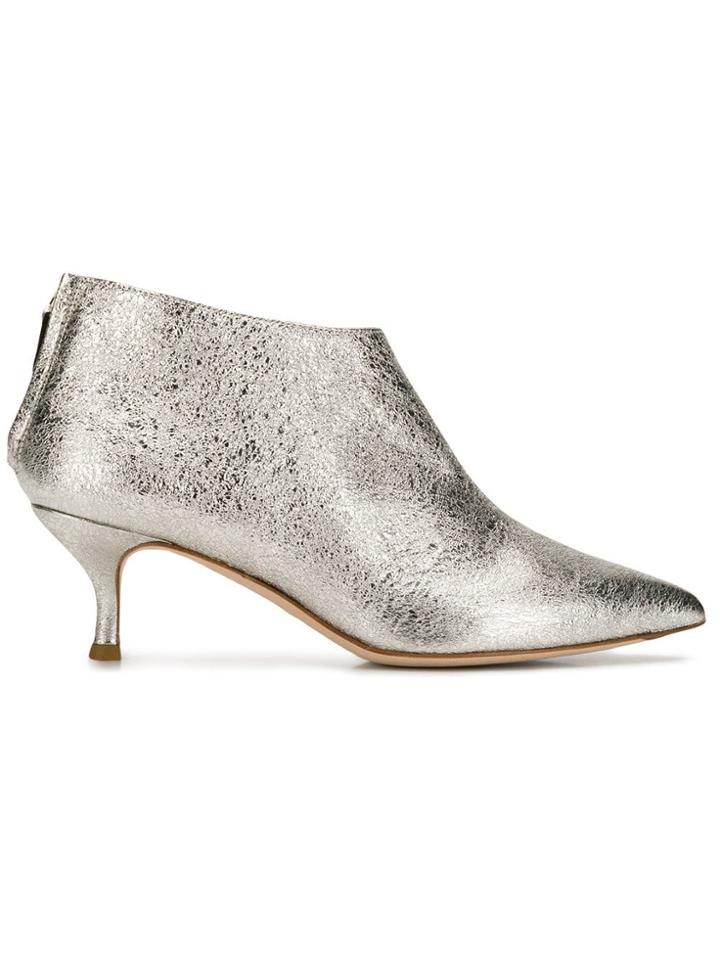 Fabiana Filippi Pointed Ankle Boots - Silver