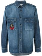 Saint Laurent Patched Pocket Shirt - Blue
