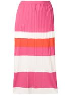 Chiara Bertani Striped Pencil Skirt - Pink