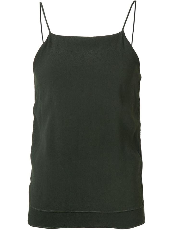 321 Spaghetti Strap Tank Top, Women's, Size: Small, Green, Rayon