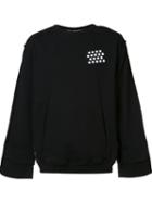 Ktz Wide-sleeved Sweatshirt, Men's, Size: Medium, Black, Cotton