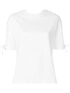 Mcq Alexander Mcqueen Lace-up Detail T-shirt - White
