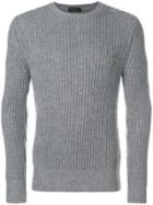 Dell'oglio Ribbed Knit Sweater - Grey