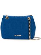 Love Moschino Embossed Medium Shoulder Bag, Women's, Blue
