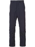 Rochambeau Seersucker Slim-fit Trousers - Blue