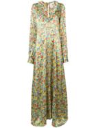 By. Bonnie Young - Floral Print Gown - Women - Silk - 4, Women's, Silk