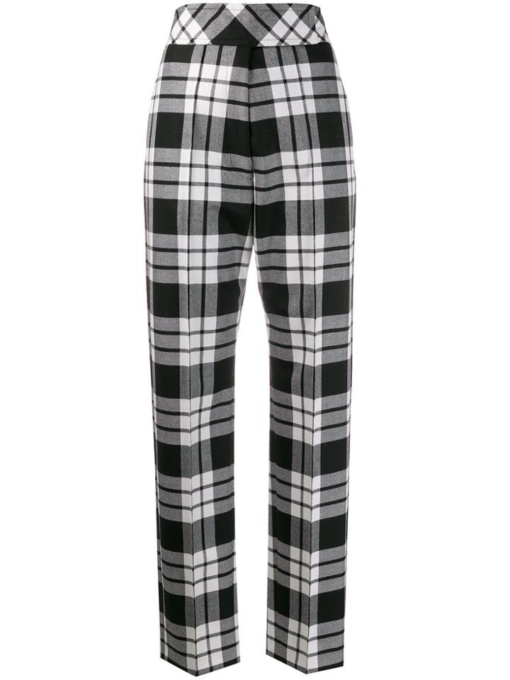 Pringle Of Scotland Tapered Tartan Trousers - Black