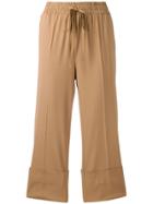 Red Valentino Straight-leg Cropped Trousers - Neutrals
