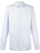 Z Zegna Woven Button Down Shirt, Men's, Size: 39, Blue, Cotton