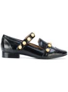 Rue St Studded Loafers - Black