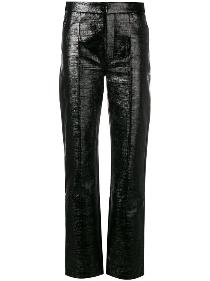 Toteme Straight High-waist Trousers - Black