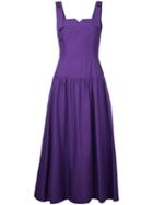Le Ciel Bleu - Drop Waist Sundress - Women - Cotton - 36, Pink/purple, Cotton